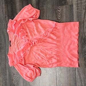 🌷 Cable & Gauge ruffle trim, knit Top 🌷